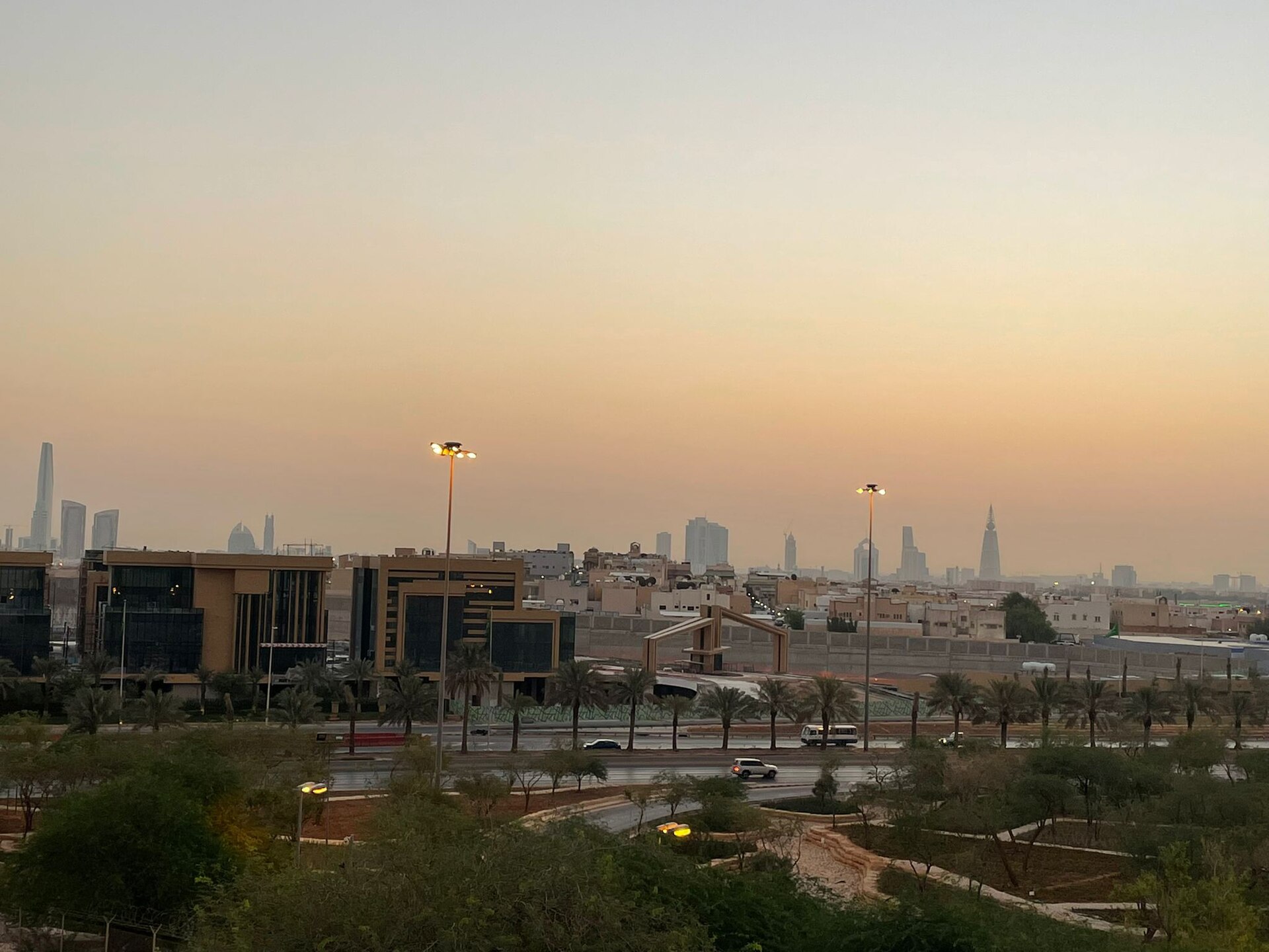 Riyadh seen from the Diplomatic Quarter